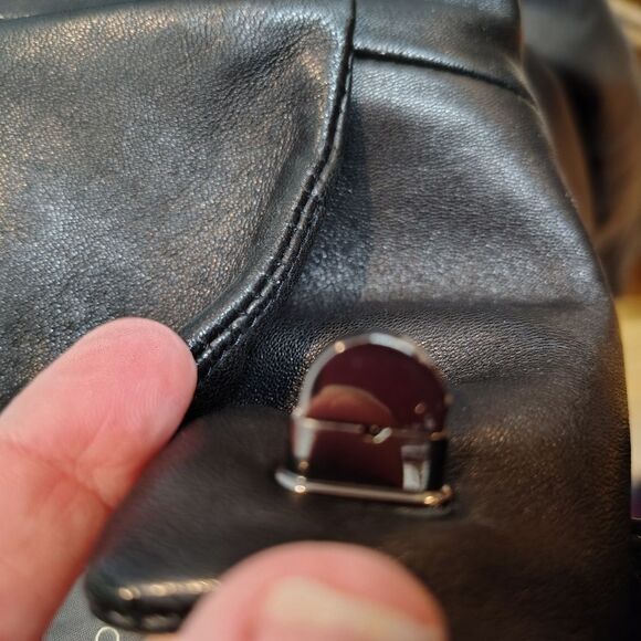 Liz Claiborne Driving Coat Leather Size Small - Picture 8 of 9